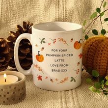 Personalised Pumpkin Mug - Great for Autumn/Halloween