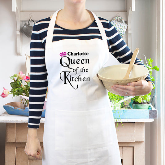 Personalised Queen of the Kitchen Apron