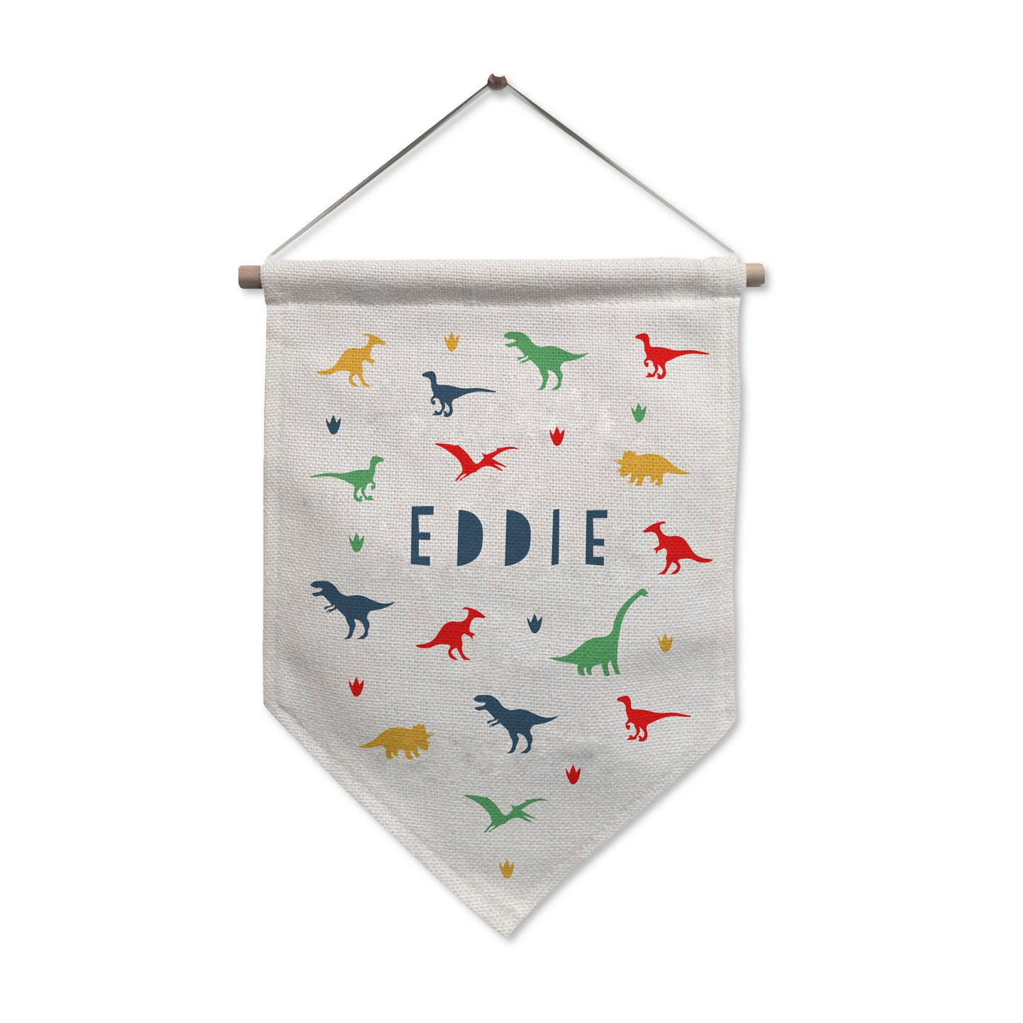 Personalised Dinosaur Hanging Banner - Great for a Child's Bedroom