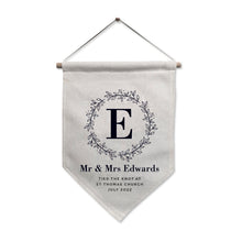 Personalised Floral Leaf Hanging Banner - Ideal for Weddings