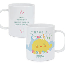 Personalised 'Have A Crackin Easter' Children's Plastic Mug