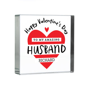 Personalised Valentine's Day Crystal Token