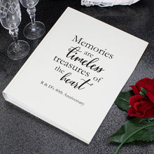 Personalised 'Memories are Timeless' Traditional Photograph Album - perfect for Christenings, Weddings, Anniversaries, etc.