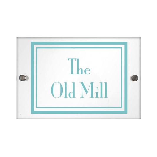 Personalised Art Deco Acrylic House Sign