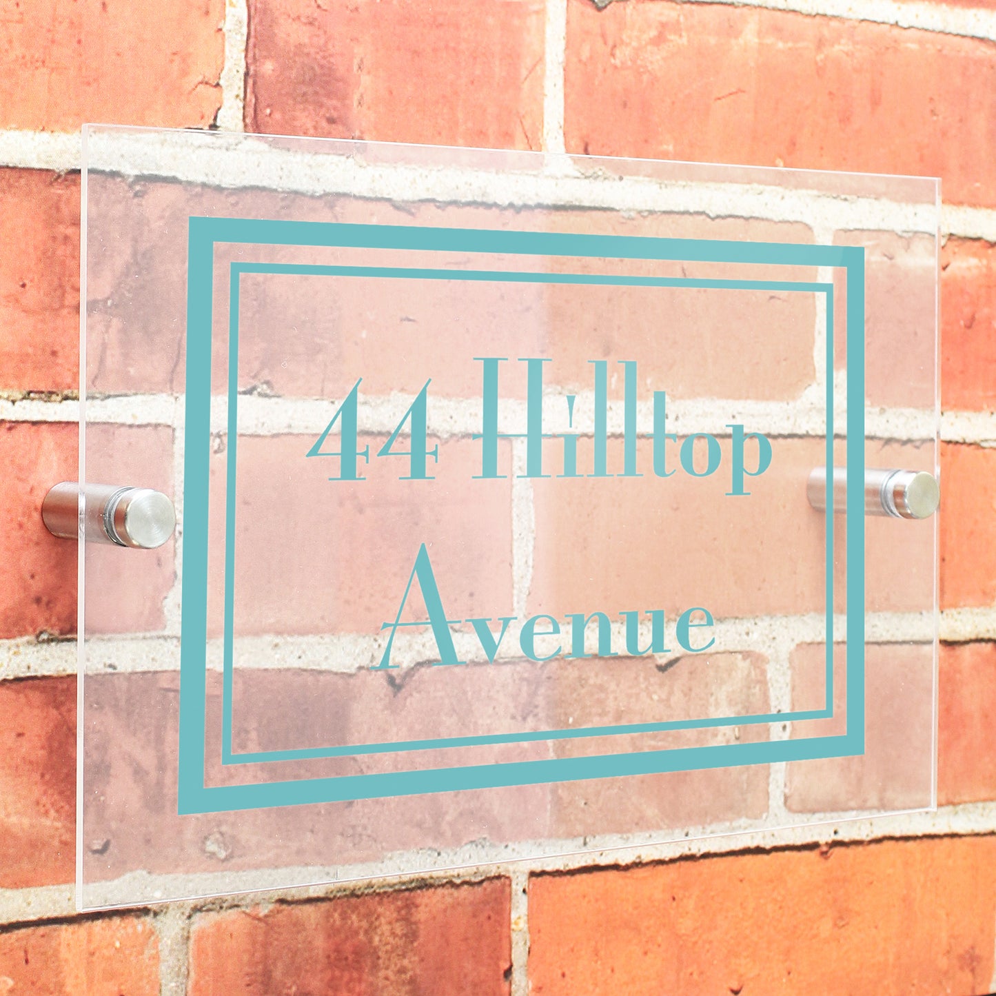 Personalised Art Deco Acrylic House Sign
