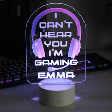 Personalised Gaming (Pink) LED Colour Changing Light