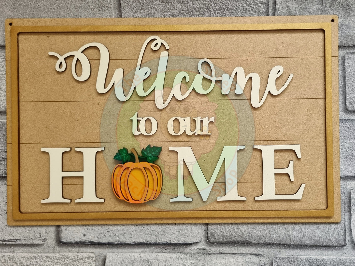 'Welcome to our Home' Interchangeable Sign