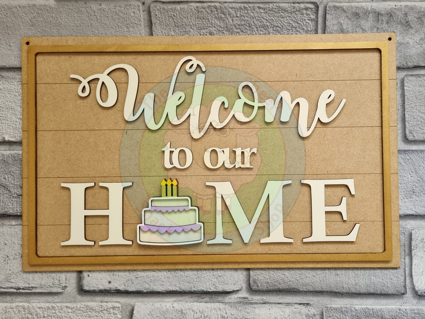 'Welcome to our Home' Interchangeable Sign