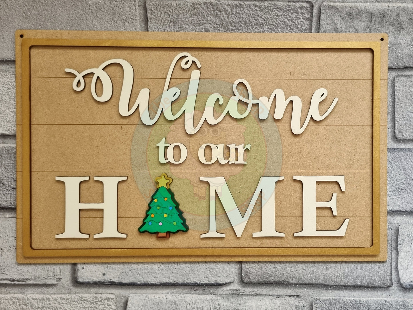 'Welcome to our Home' Interchangeable Sign