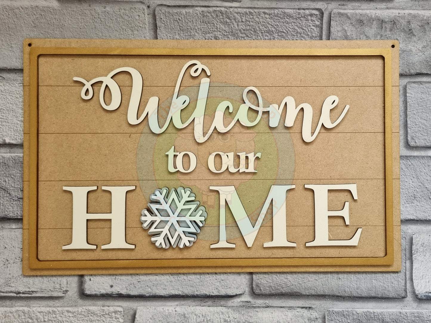 'Welcome to our Home' Interchangeable Sign
