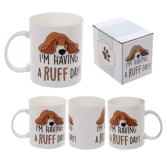 New Bone China Dog Mug - 'I'm Having A Ruff Day! - Last One