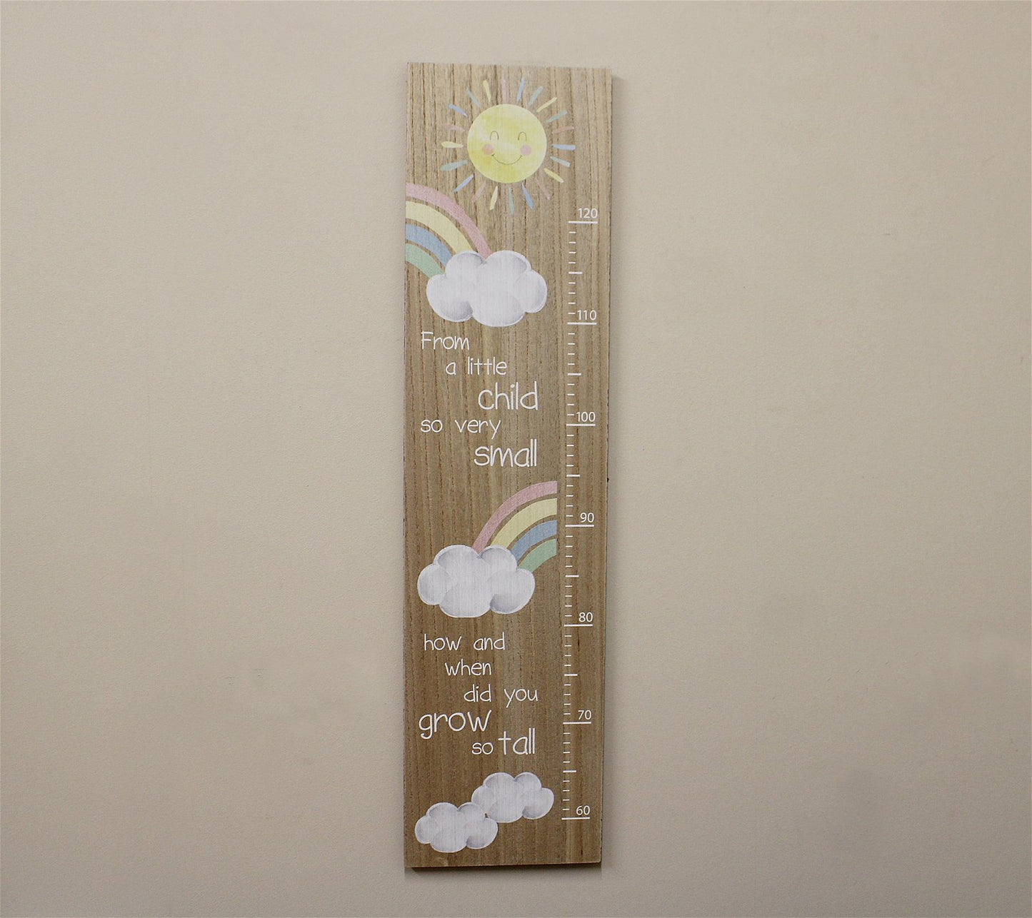 Rainbow Height Chart - UK Only