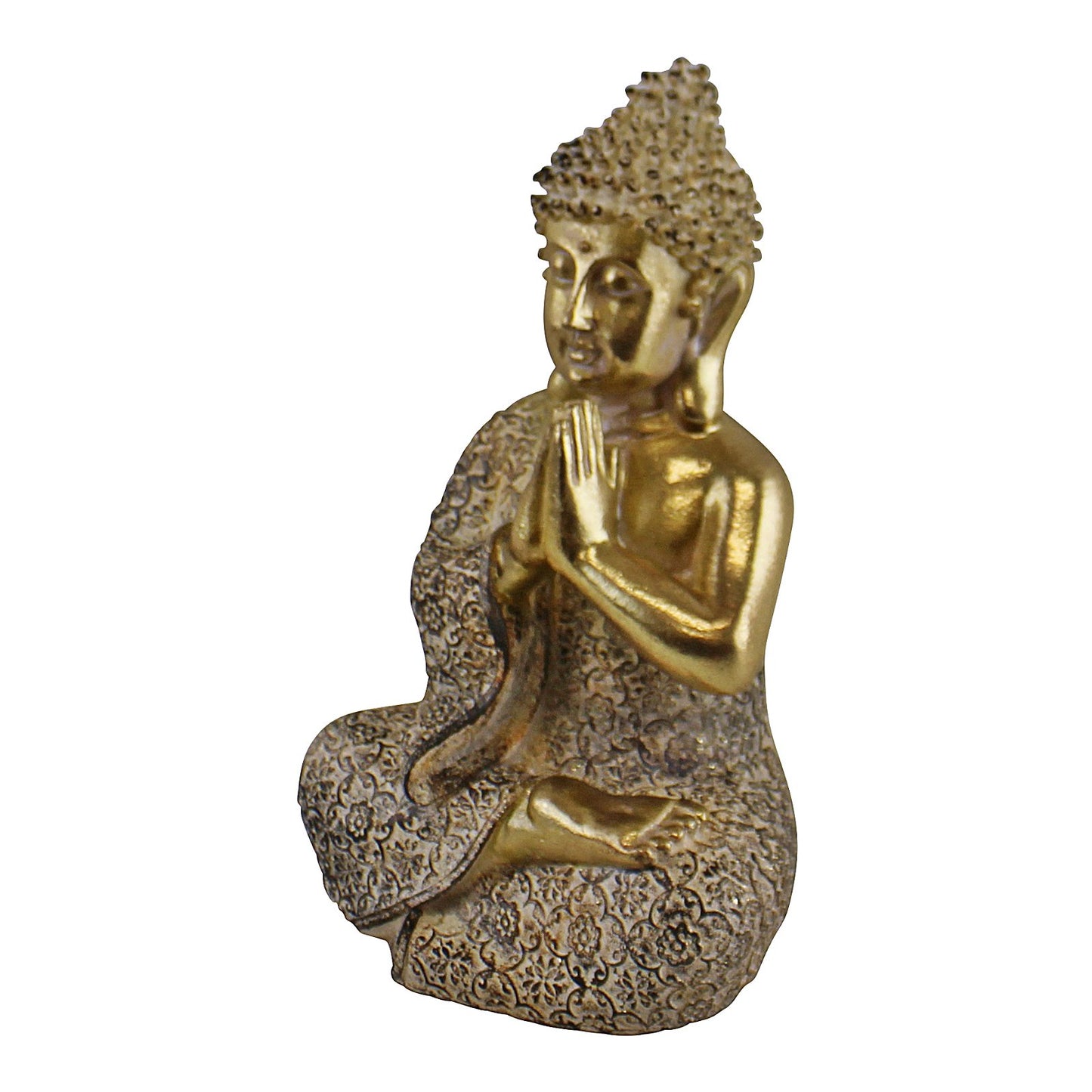 Gold Sitting Buddha (Resin) Ornament - Praying
