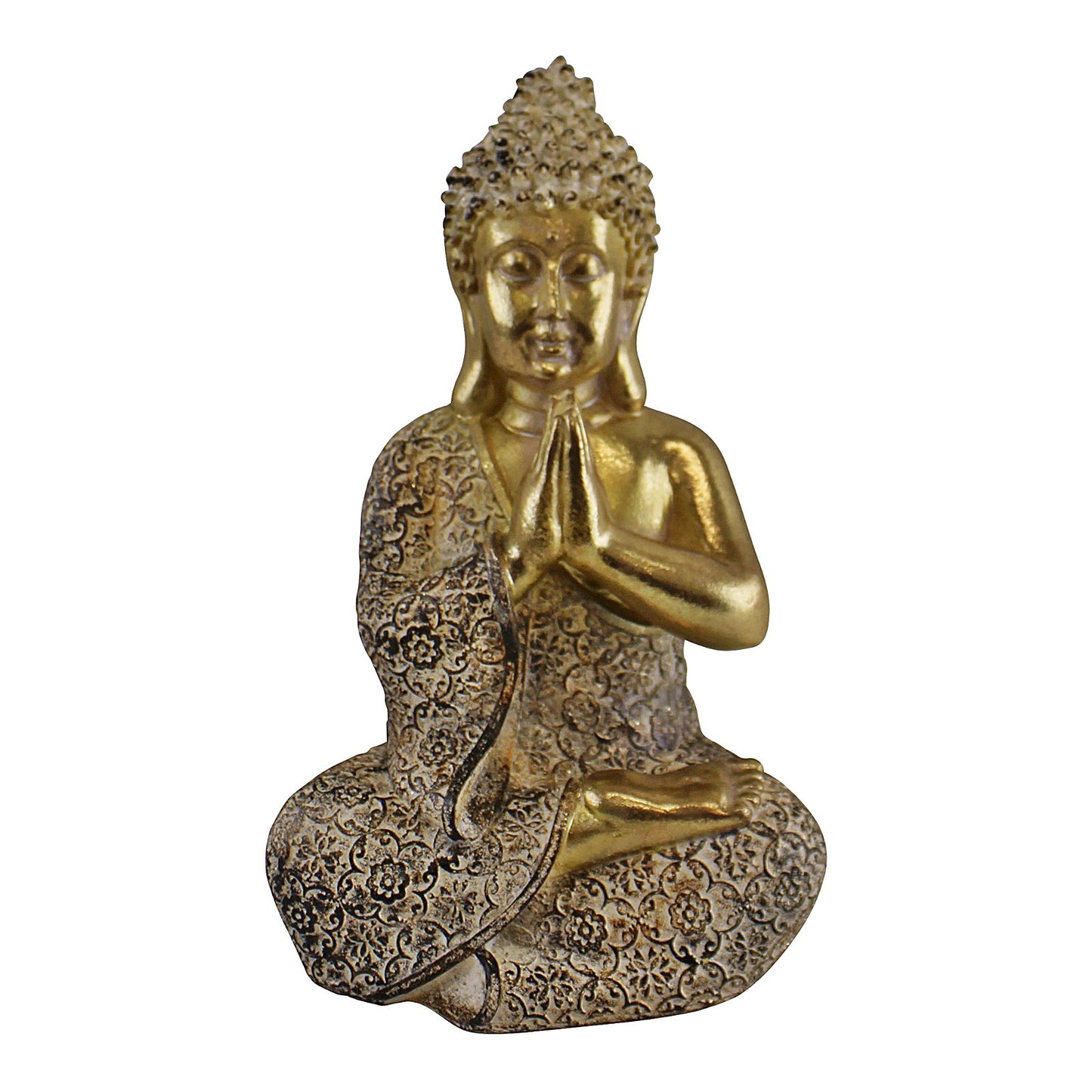 Gold Sitting Buddha (Resin) Ornament - Praying