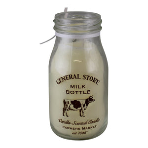 Milk Bottle Shaped Candle - Vanilla Scented