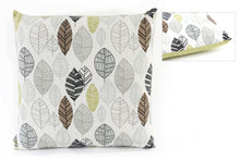 Scatter Cushion with Green Leaf Print Design 37cm