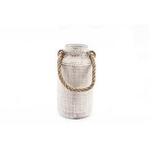 Small Stone Vase with Rope Handle
