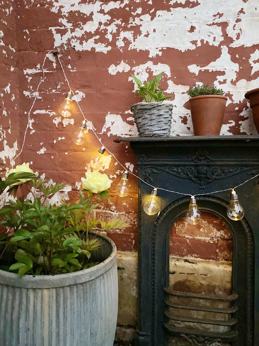 Solar Light Bulb Garland (10 Lights)