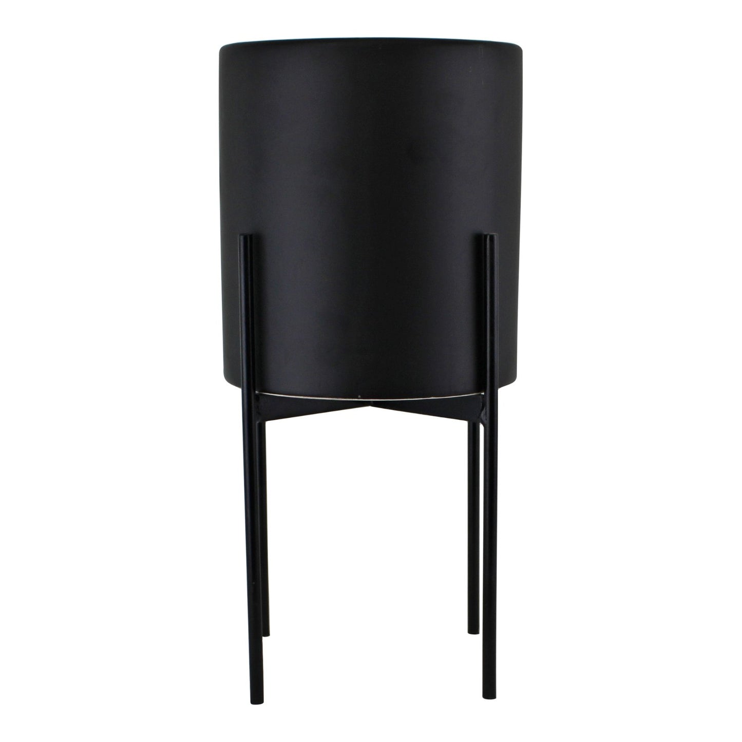 Black Planter Metal Stand 28cm - (Indoor or Outdoor Use)