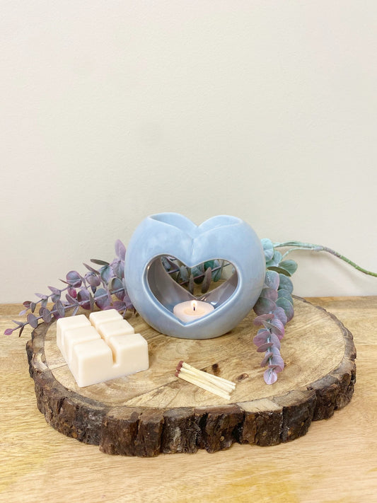 Grey Heart Oil/Wax Burner