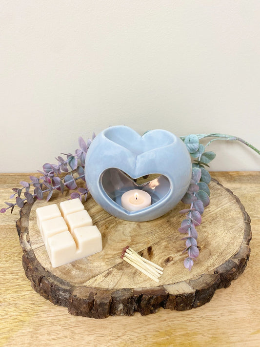 Grey Heart Oil/Wax Burner