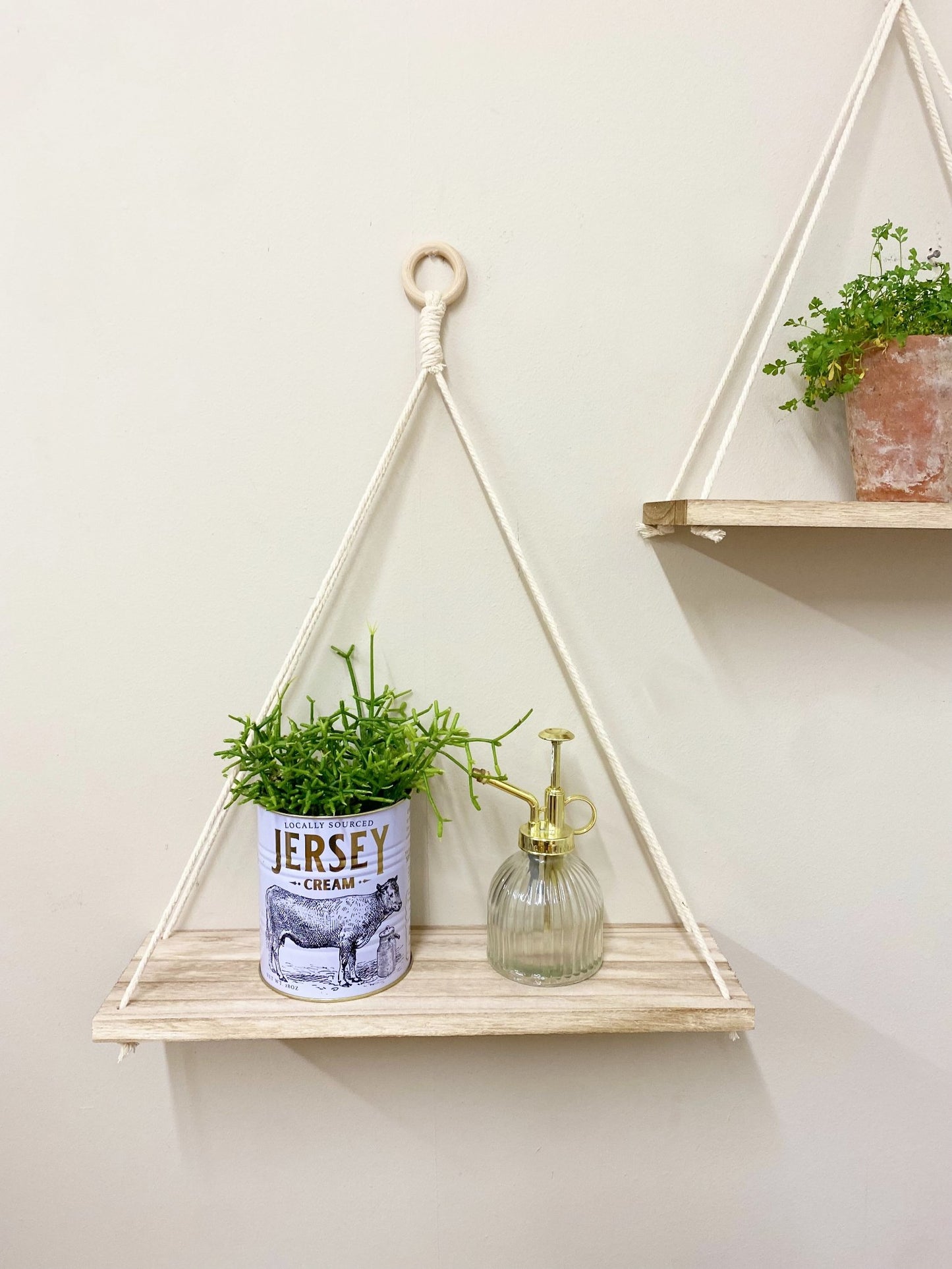 Set of Two Hanging Wall Shelves - UK Only