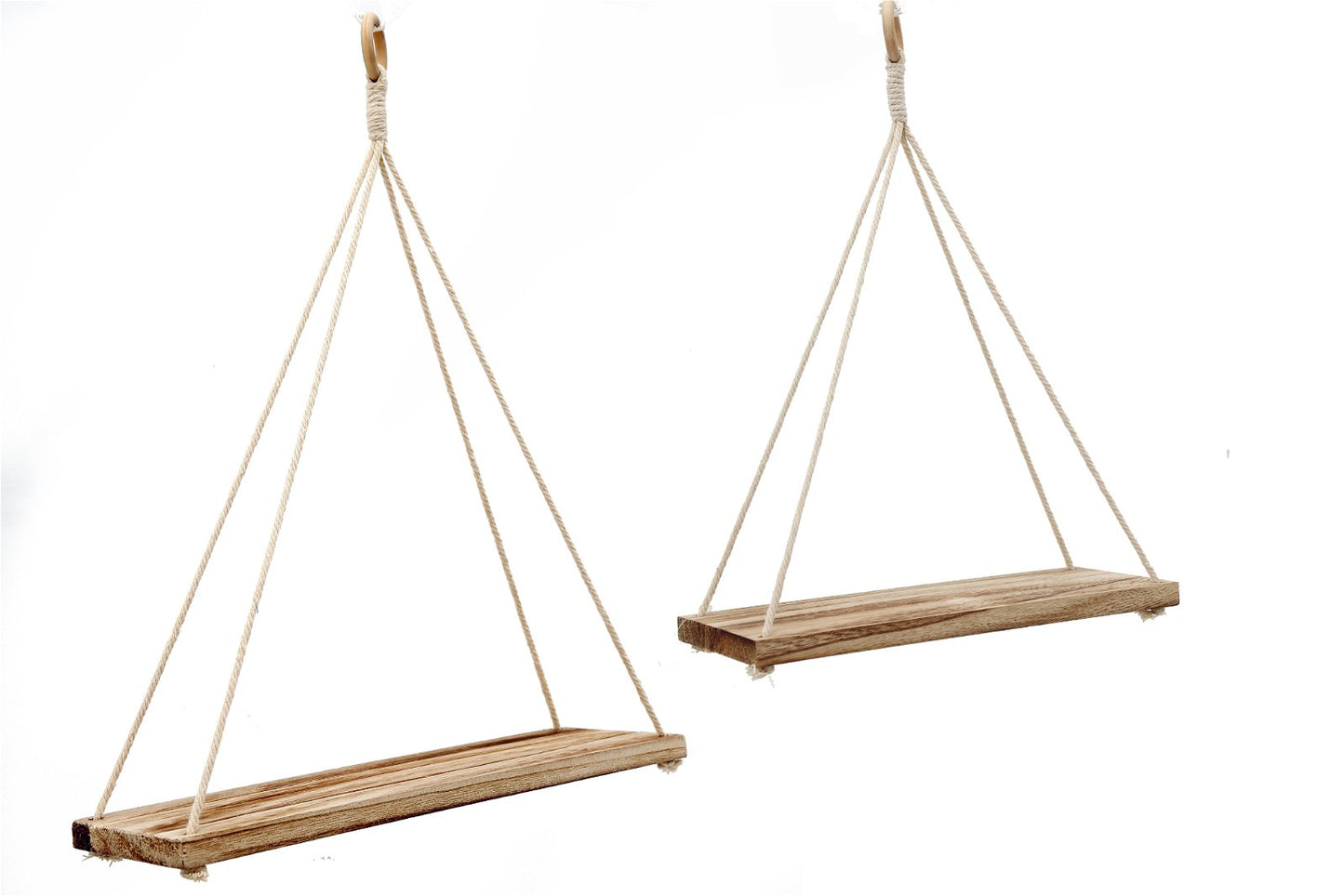 Set of Two Hanging Wall Shelves - UK Only