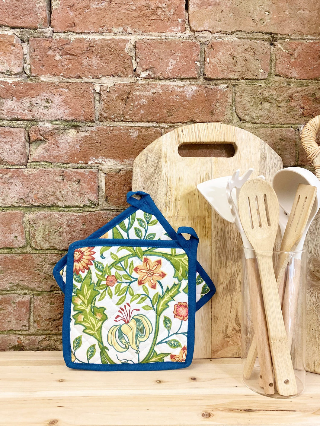 Pack of Two Blue Sussex Pot Holder/Stands