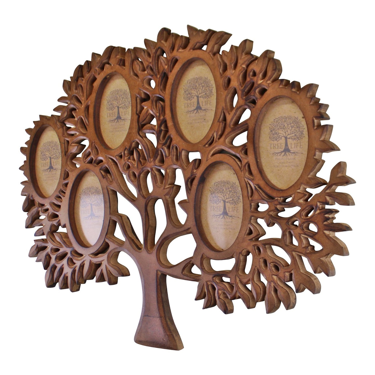 Wooden Tree Of Life Wall Hanging Multi Photo Frame