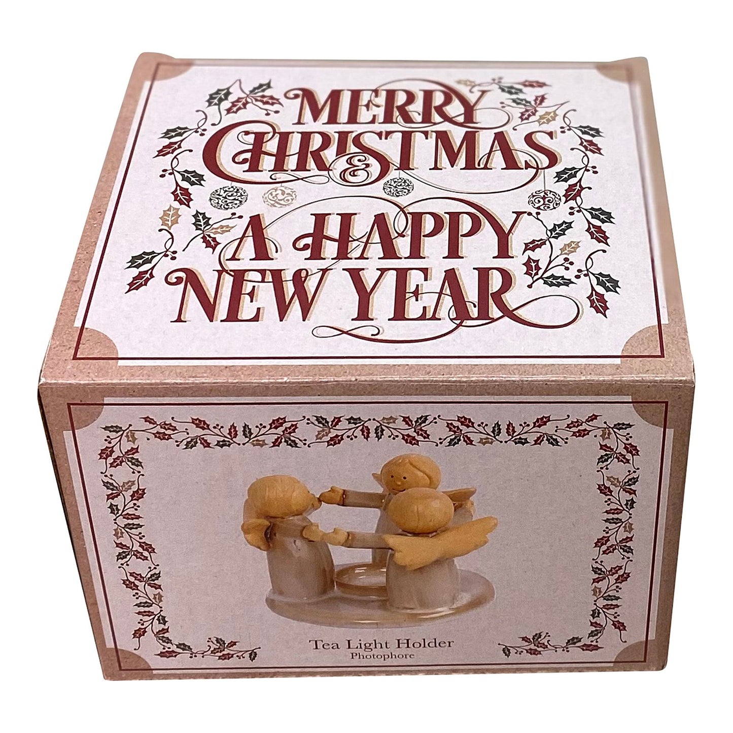 Angel Ring Christmas Ceramic Tea Light Holder (14cm)