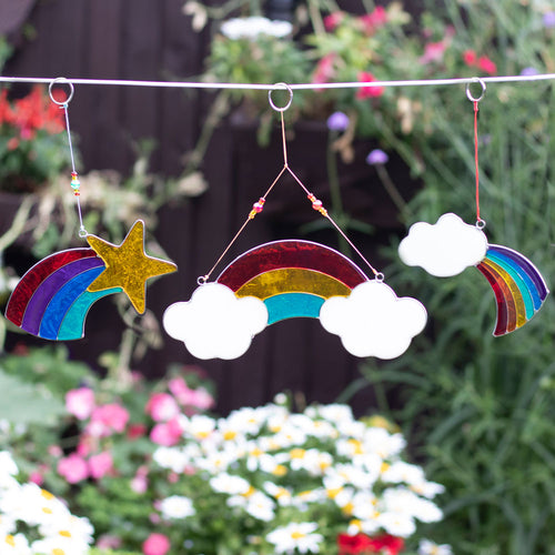 23cm Rainbow & Clouds Suncatcher