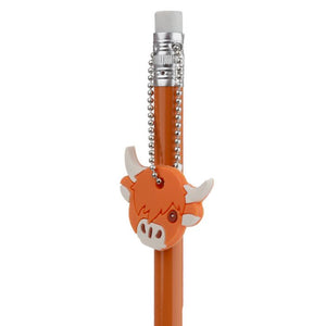 Highland Coo (Cow) - Pencil Set (2) with Charms