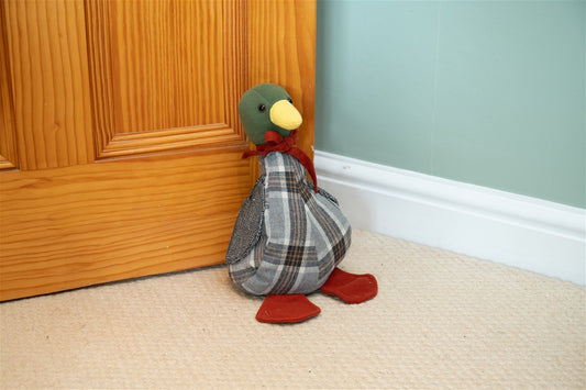 Duck Fabric Doorstop 32cm