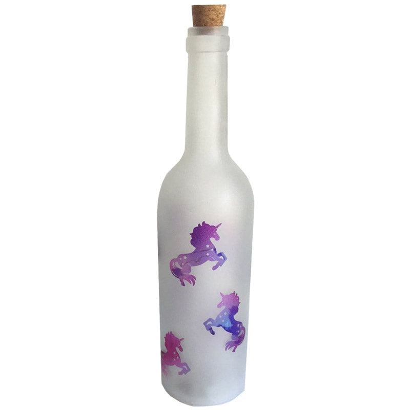 Unicorn Sandblasted LED Bottle - Last one Remaining
