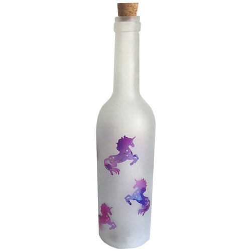 Unicorn Sandblasted LED Bottle - Last one Remaining