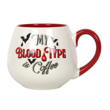 'My Blood Type is Coffee' Rounded Mug