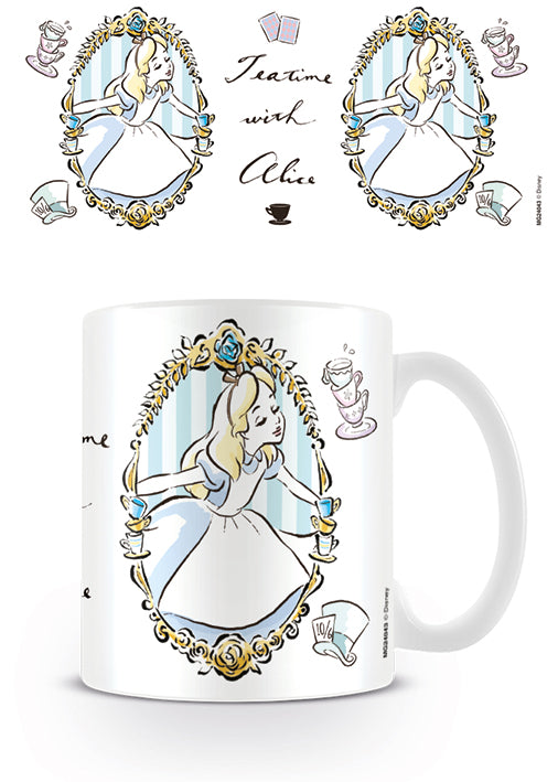 Disney Alice in Wonderland Looking Glass - 'Teatime' Mug