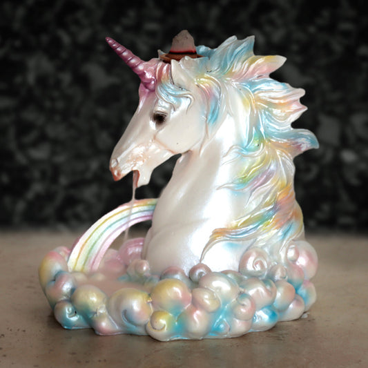 Backflow Incense Burner - Rainbow Unicorn