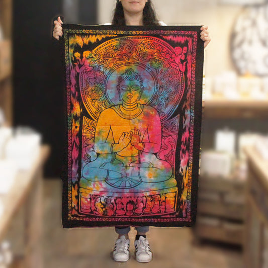 Cotton Wall Art - Peaceful Buddha Wall Hanging