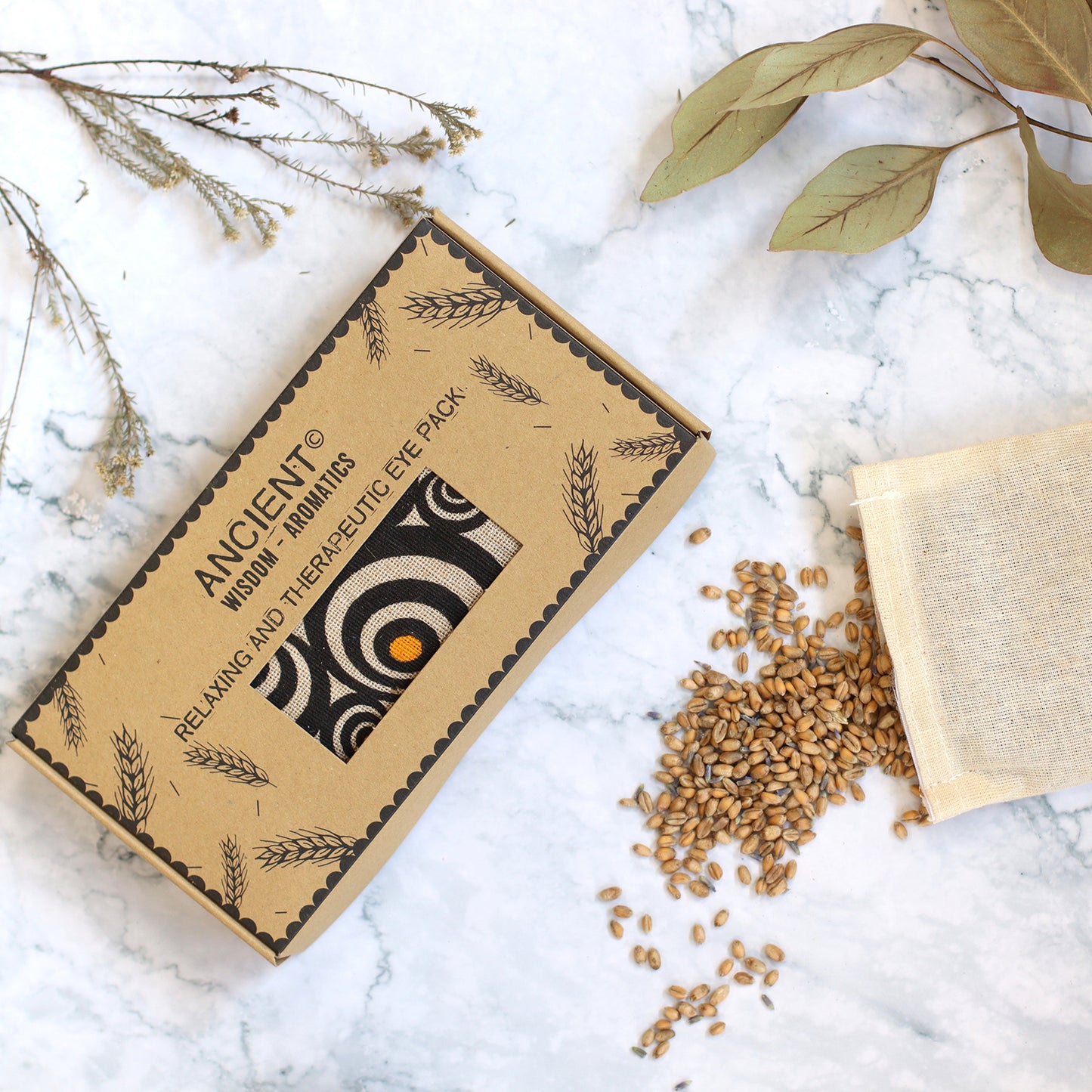 Lavender Natural Cotton and Juco Eye Pillow/Mask - Illusion (UK Only)