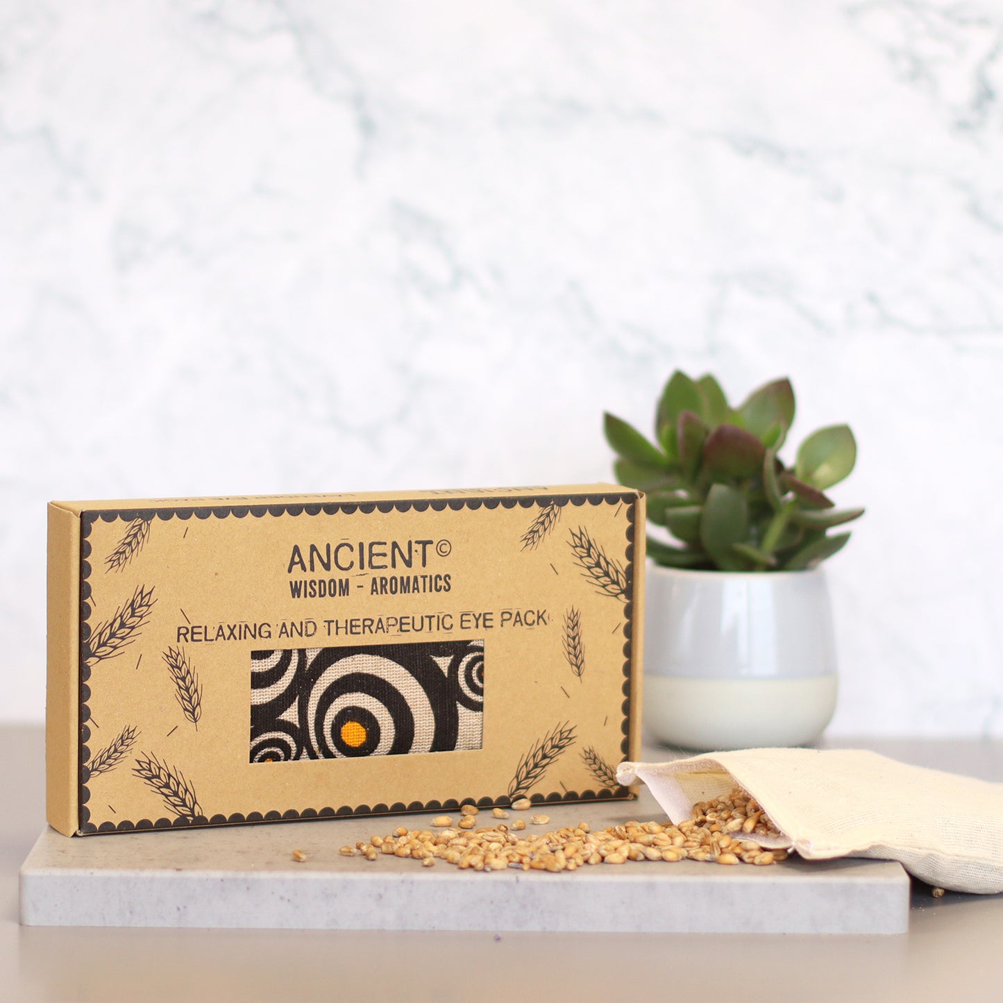 Lavender Natural Cotton and Juco Eye Pillow/Mask - Illusion (UK Only)