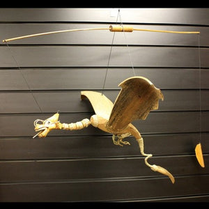 Handmade Coconut Dragon Mobiles - Several Styles available
