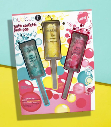Bubble T Bath Confetti Push Pops Set