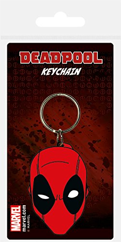 Deadpool Face Keyring