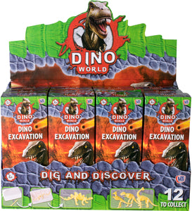 Dino World "Dig & Discover" Dinosaur Fossil Excavation Play Set