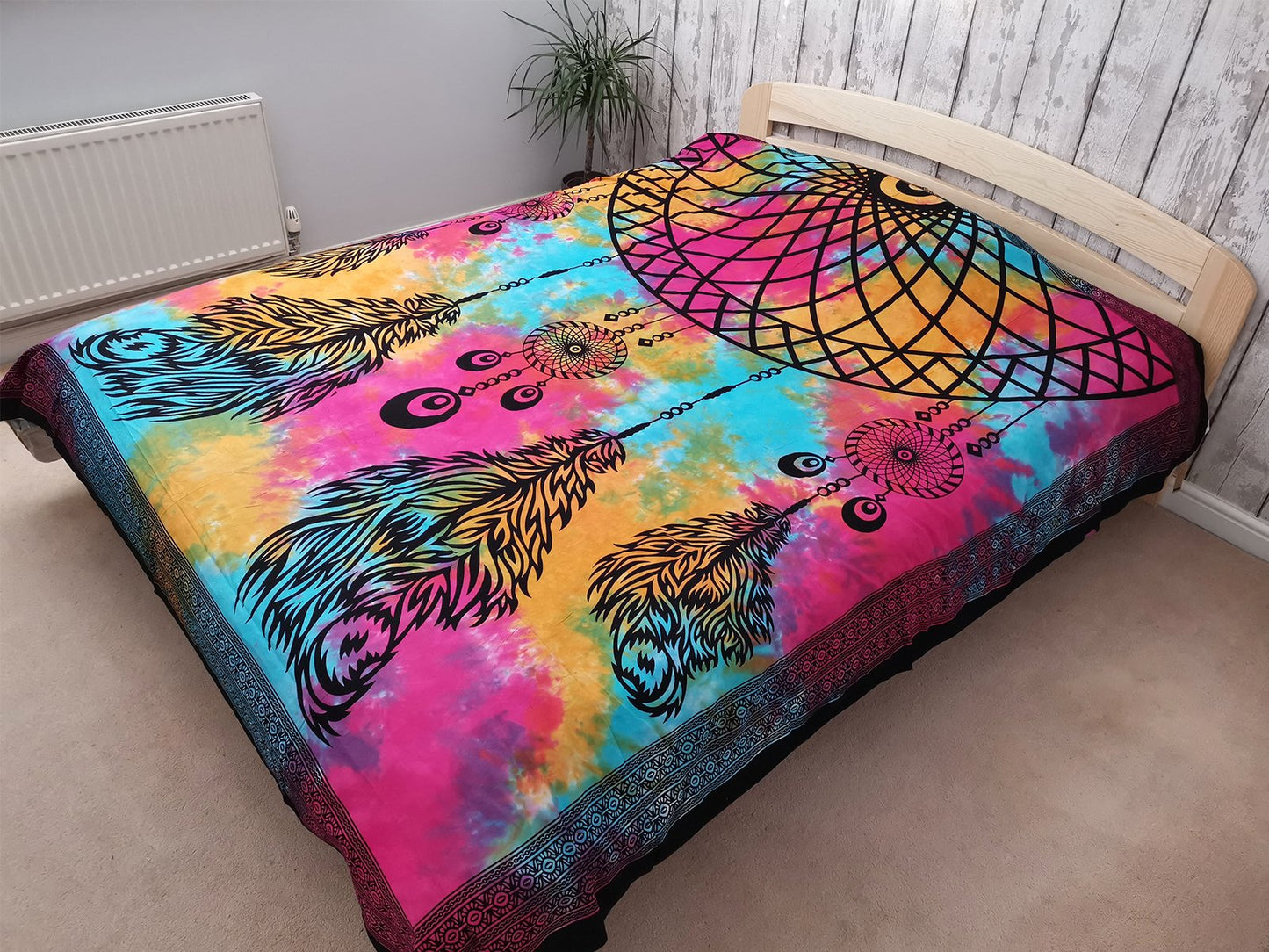 Cotton Bedspread and/or Wall Hanging - Dreamcatcher (Available in Single or Double)