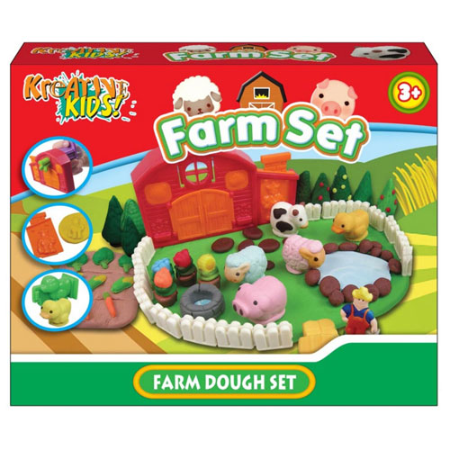 Childrens Farm Dough Craft Set