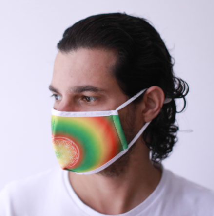 Flower of Life Reusable Face Mask inc 1 Filter (Large - Adult)
