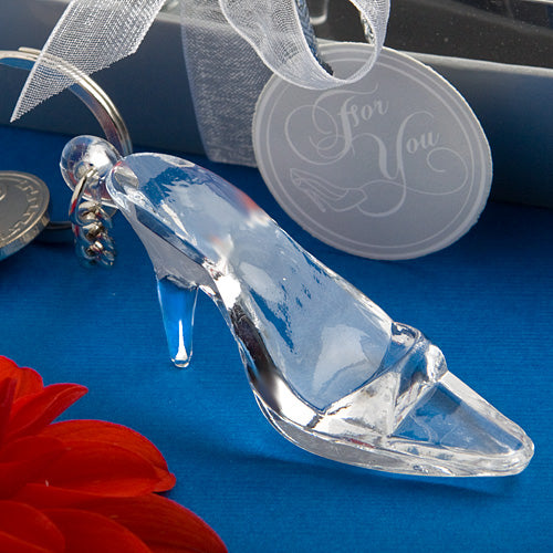 Cinderella inspired 'Glass' Slipper (Shoe) Keyring
