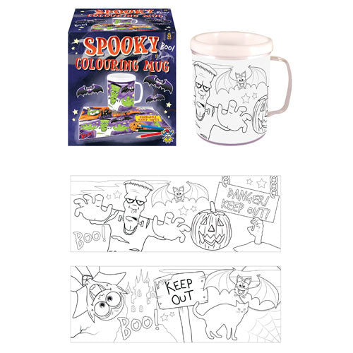 Childrens Colour Your Own Halloween (Plastic) Mug